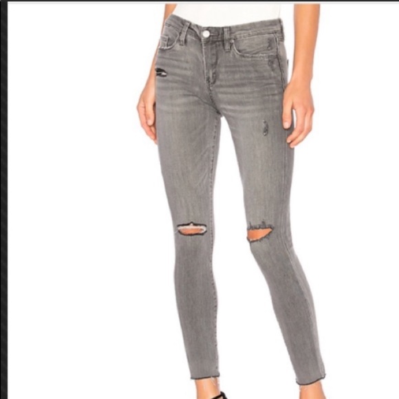 BlankNYC charcoal skinny distressed denim - Picture 2 of 10